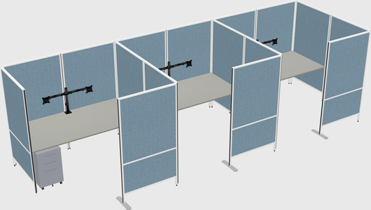 Flexible panel system with privacy
