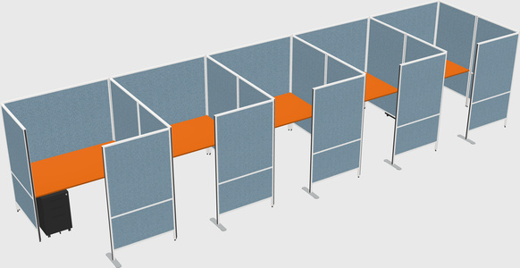 Flexible panel system with privacy