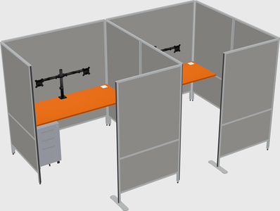 Flexible panel system with privacy