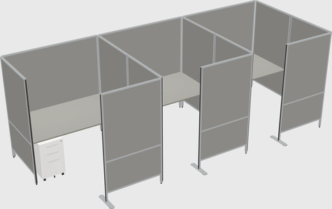 Flexible panel system with privacy