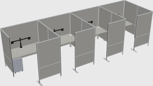 Flexible panel system with privacy