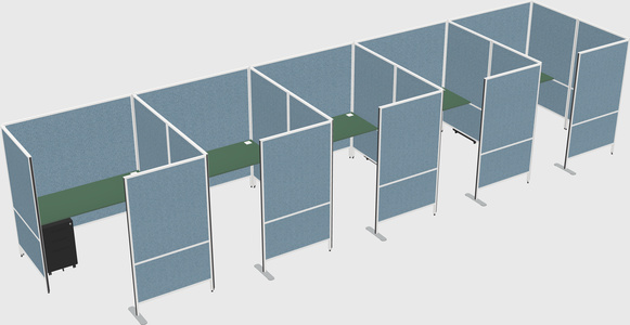 Flexible panel system with privacy