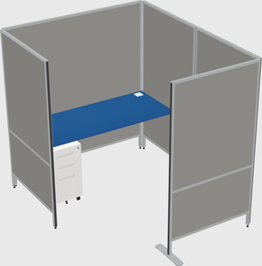 Flexible panel system with privacy