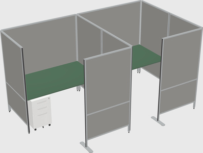 Flexible panel system with privacy