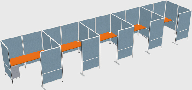 Flexible panel system with privacy