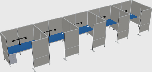Flexible panel system with privacy