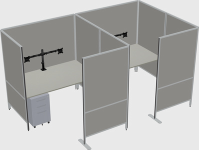 Flexible panel system with privacy