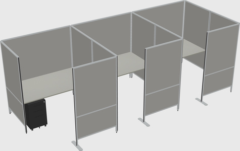 Flexible panel system with privacy