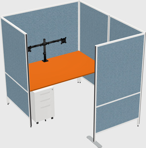Flexible panel system with privacy