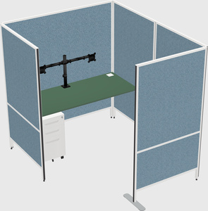 Flexible panel system with privacy