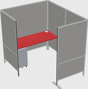 Flexible panel system with privacy