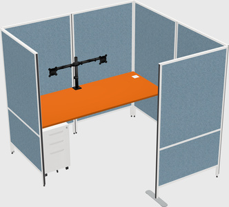 Flexible panel system with privacy