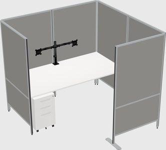 Flexible panel system with privacy