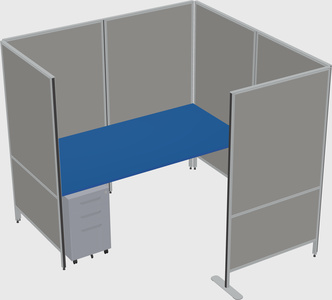 Flexible panel system with privacy