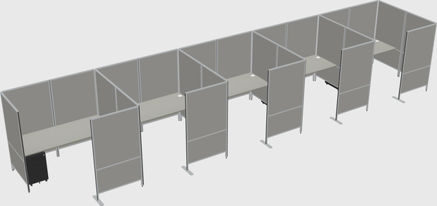 Flexible panel system with privacy