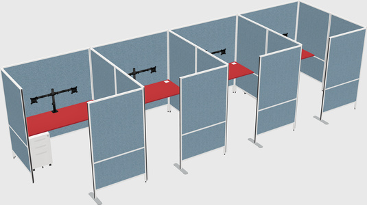 Flexible panel system with privacy
