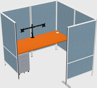 Flexible panel system with privacy