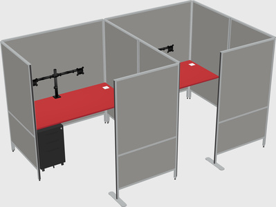 Flexible panel system with privacy