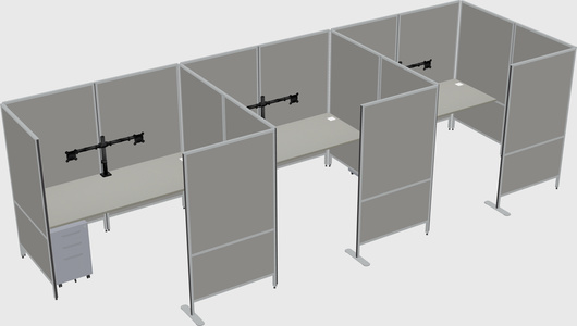 Flexible panel system with privacy