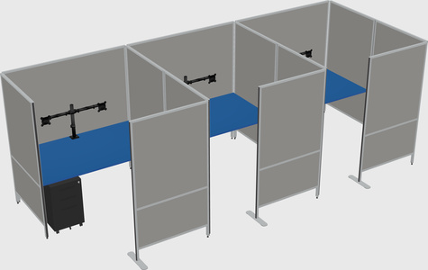 Flexible panel system with privacy
