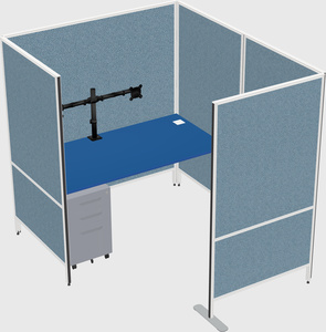 Flexible panel system with privacy