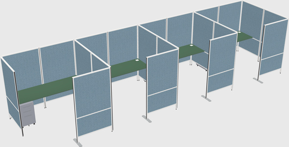 Flexible panel system with privacy