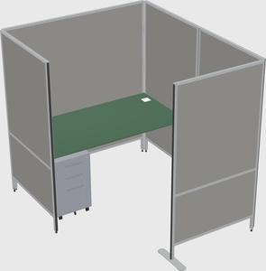 Flexible panel system with privacy