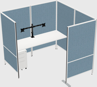 Flexible panel system with privacy