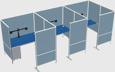 Flexible panel system with privacy