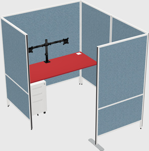 Flexible panel system with privacy