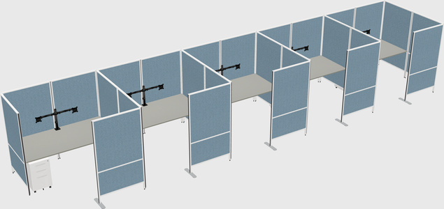 Flexible panel system with privacy