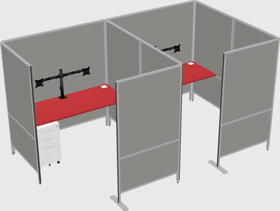 Flexible panel system with privacy