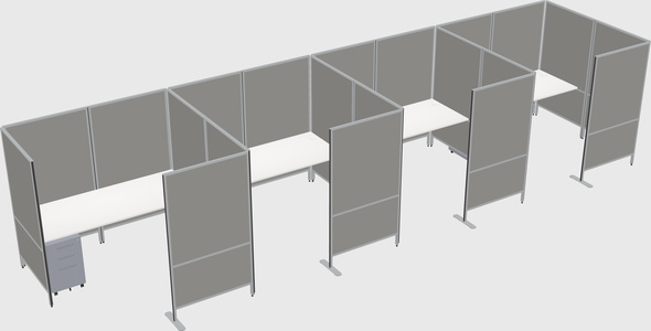 Flexible panel system with privacy