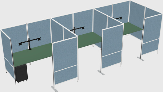 Flexible panel system with privacy