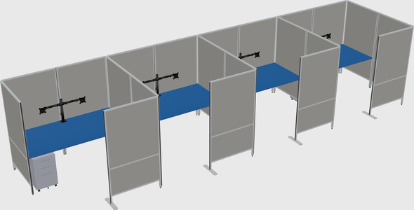 Flexible panel system with privacy
