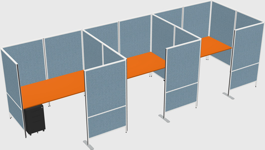 Flexible panel system with privacy