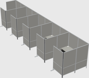 Flexible panel system with privacy