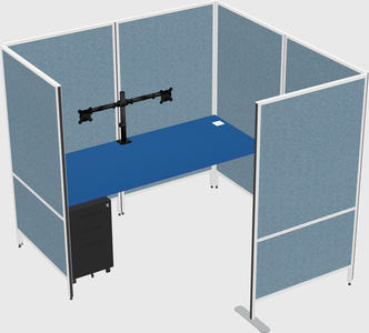 Flexible panel system with privacy