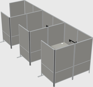 Flexible panel system with privacy