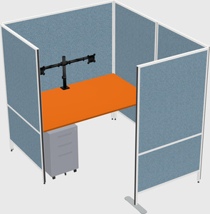 Flexible panel system with privacy