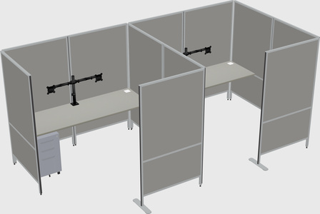 Flexible panel system with privacy