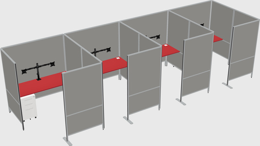 Flexible panel system with privacy