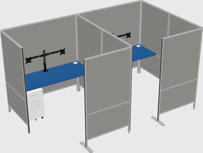 Flexible panel system with privacy