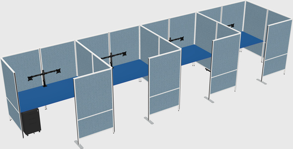 Flexible panel system with privacy