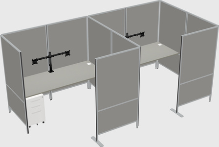 Flexible panel system with privacy