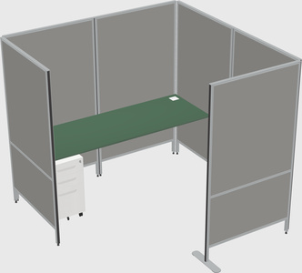 Flexible panel system with privacy