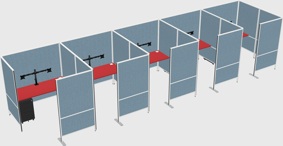 Flexible panel system with privacy