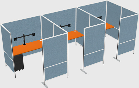 Flexible panel system with privacy