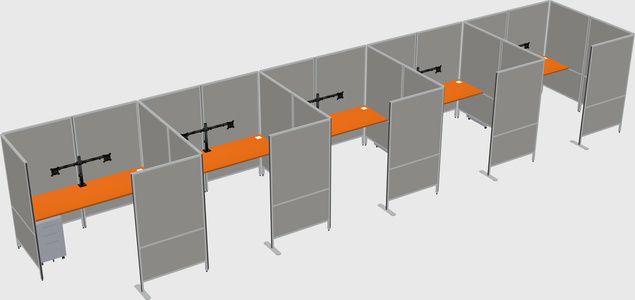 Flexible panel system with privacy