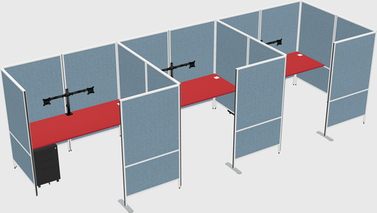 Flexible panel system with privacy